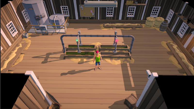 The Ranchers autofeeder interior with lighting configuration